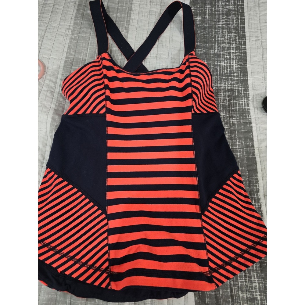 Lululemon Tank Orange And Navy